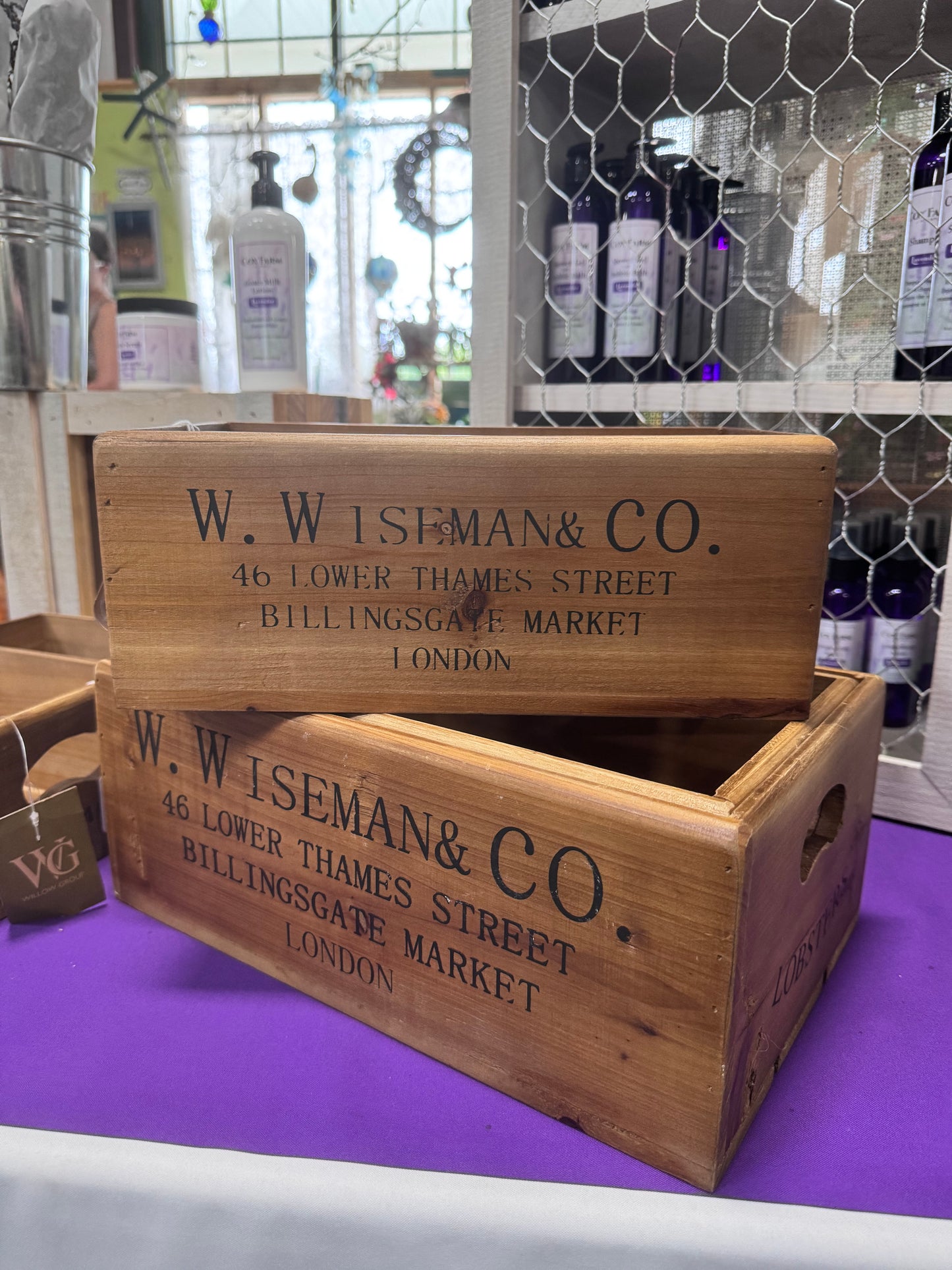 Billingsgate Market Walnut Crates