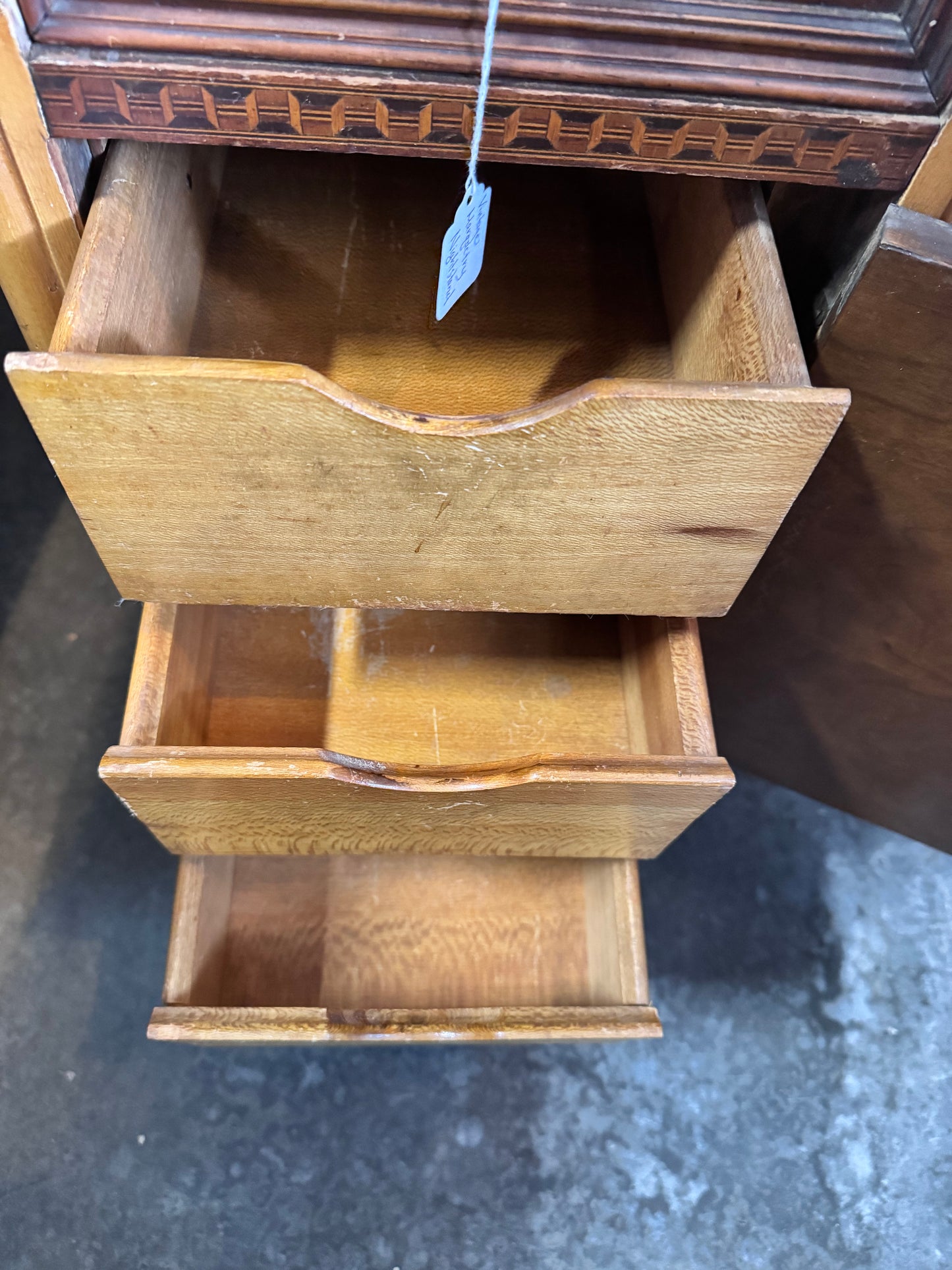 Vintage Marquetry Nightstand
