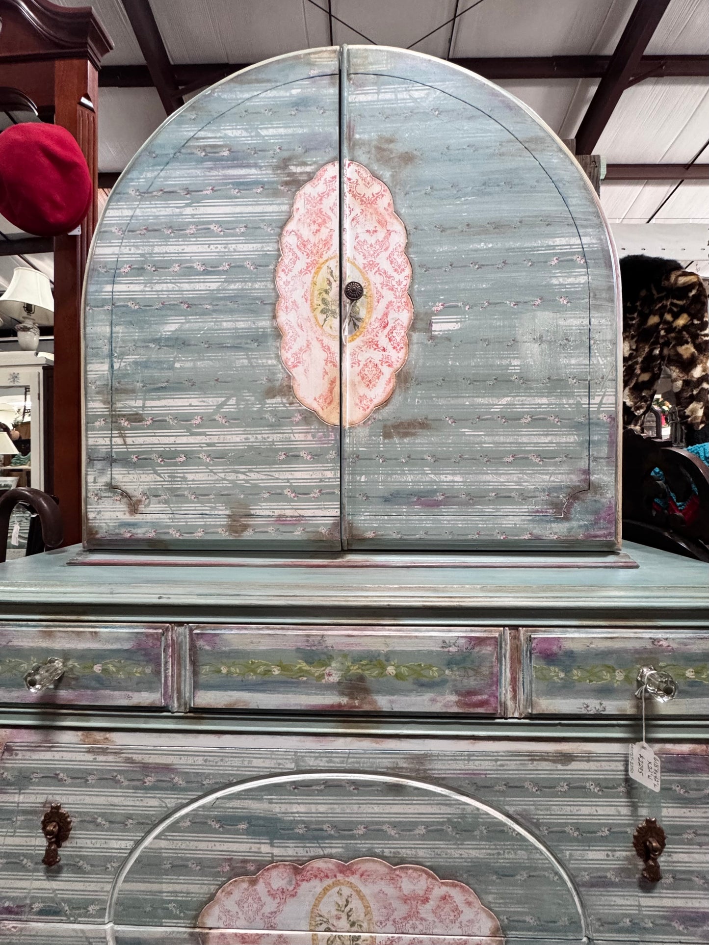 Early Century Bonnet Top Chest of Drawers