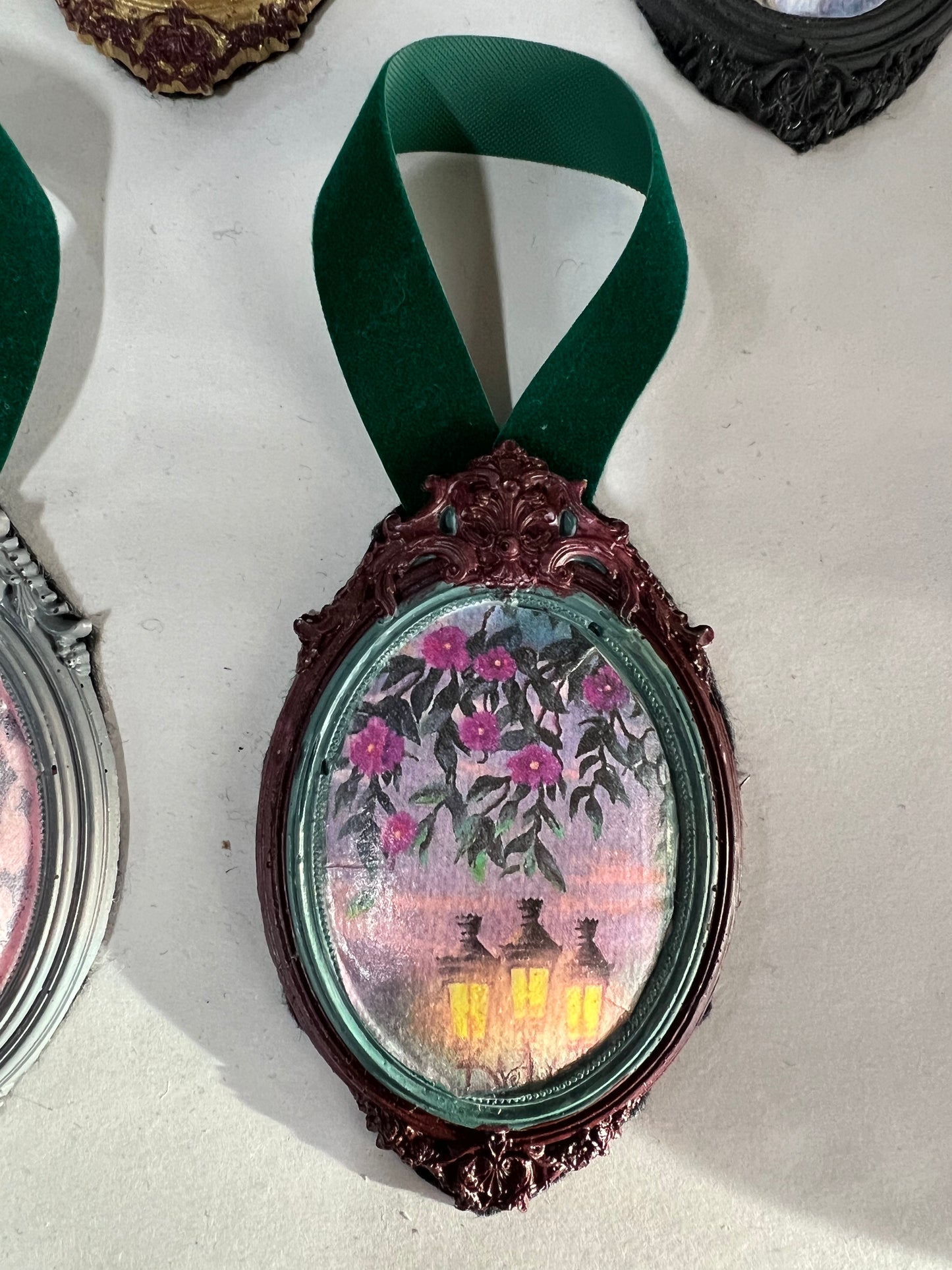 Handcrafted "Beauty and the Beast" inspired Ornaments