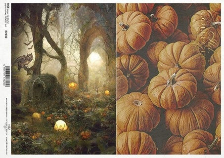 ITD Collection Pumpkin Patch Two Pack Rice Paper