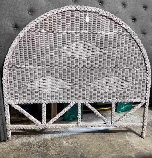 Arched Full Wicker Headboard