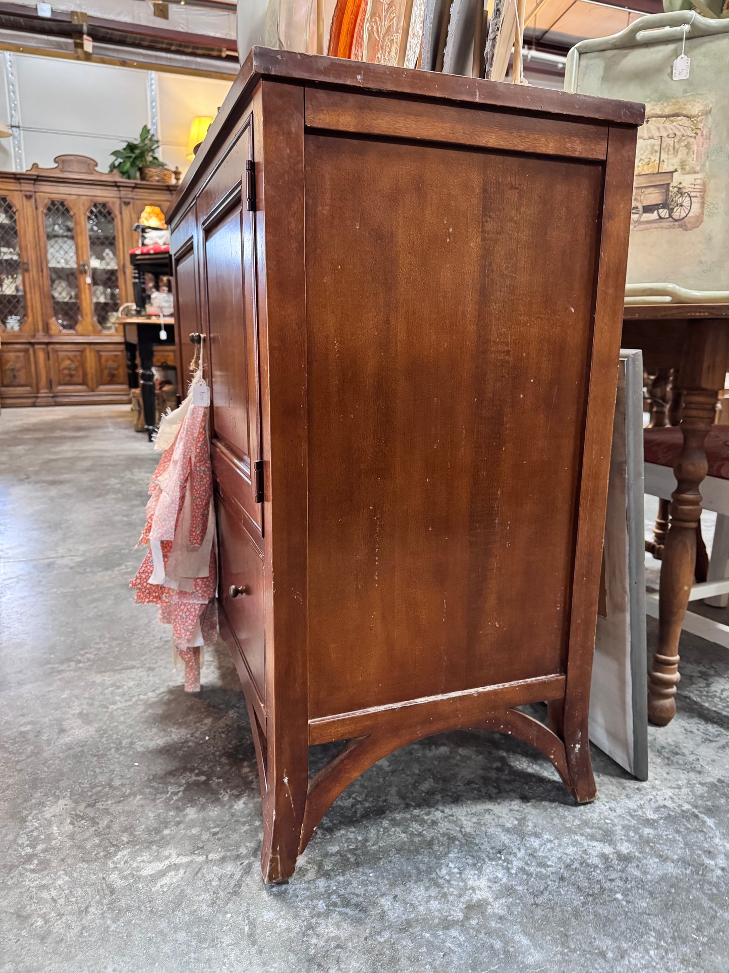 Vintage Tall Server with Cedar Drawer