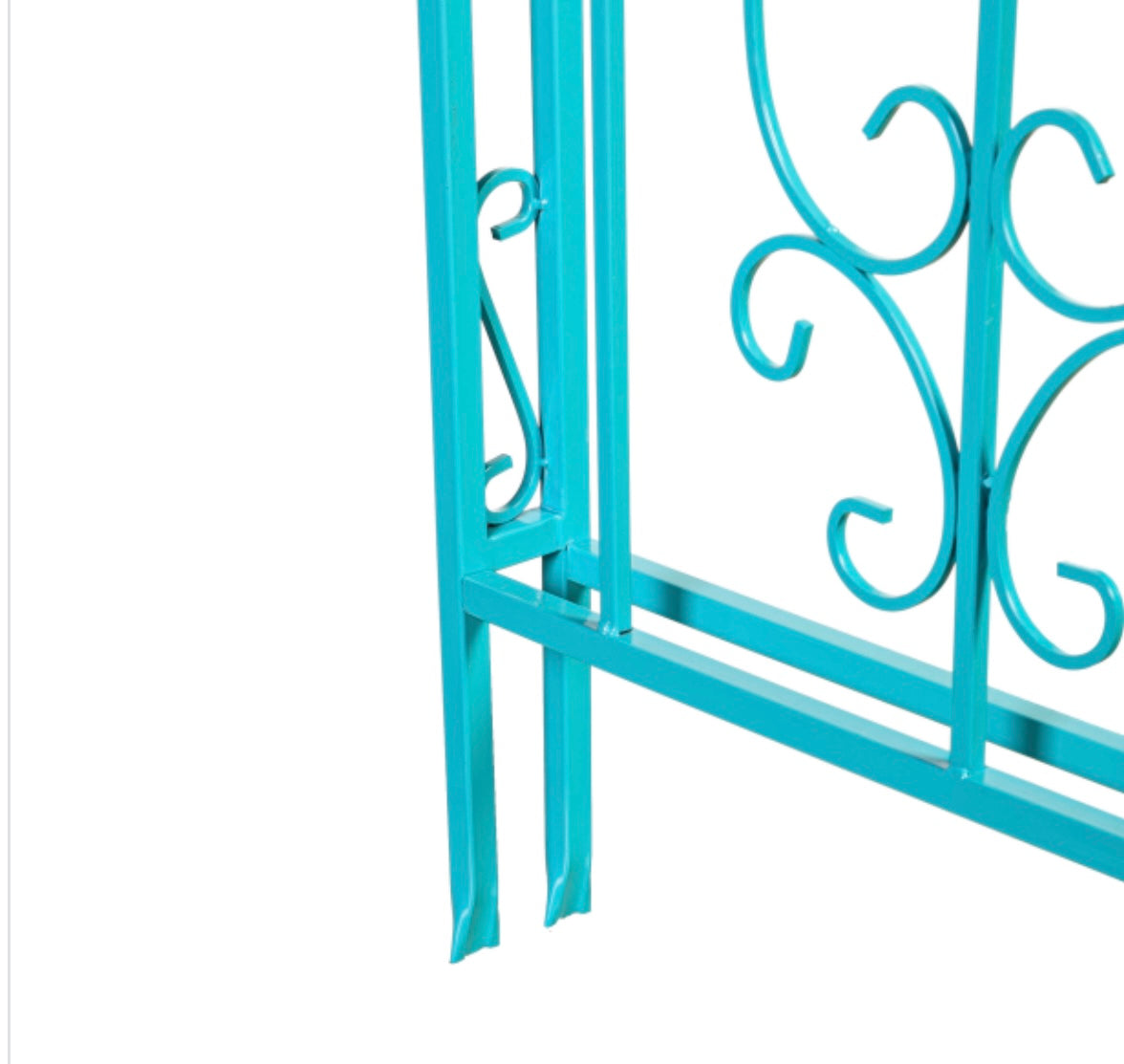 Montebello Iron Garden Arbor Coastal Blue