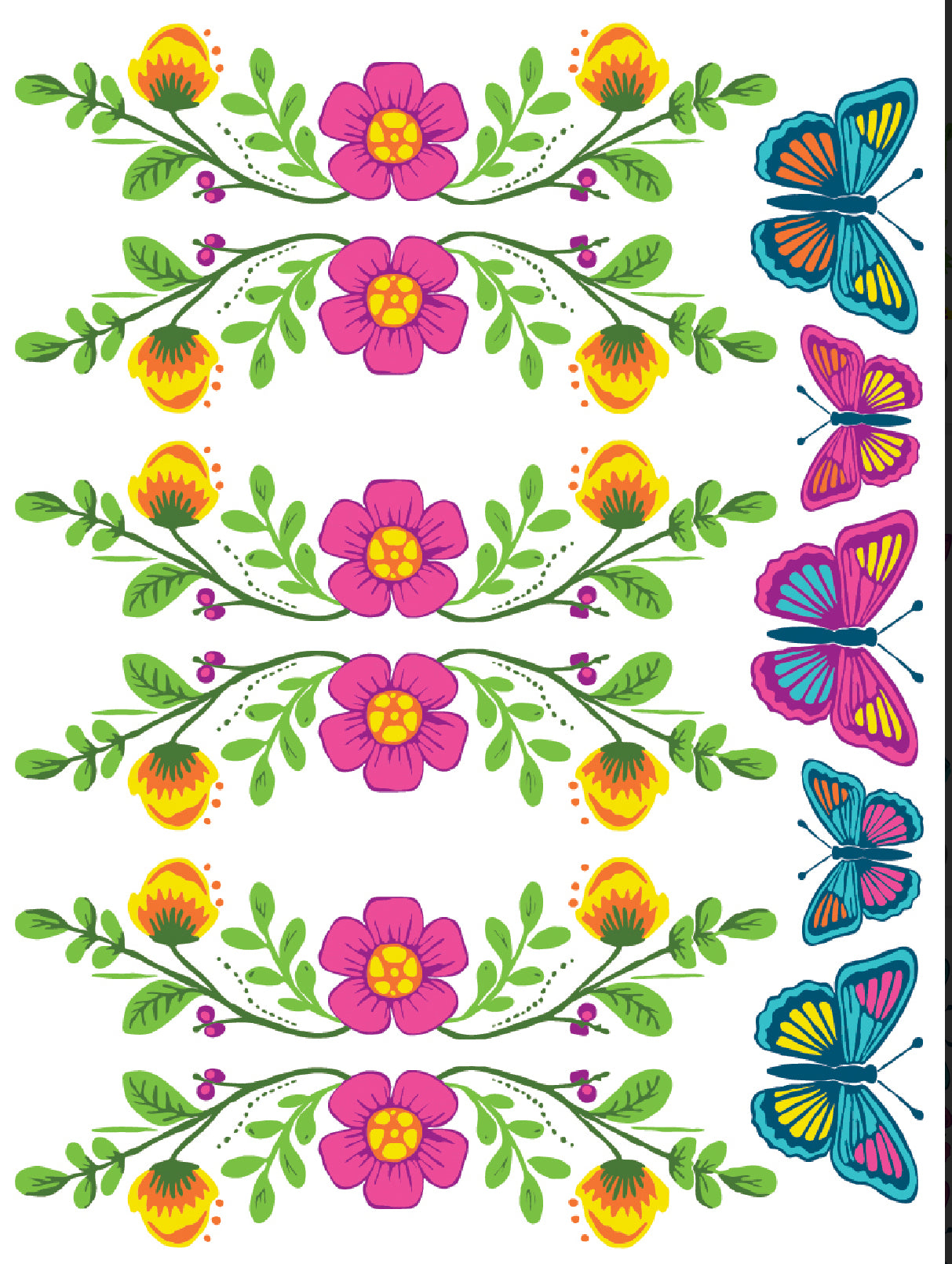 Vida Flora Iron Orchid Designs Paint Inlay