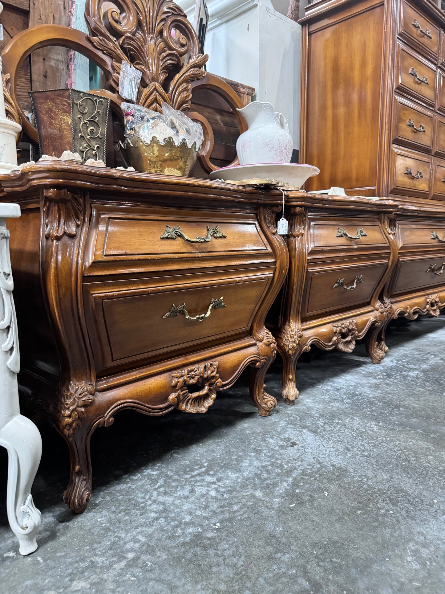 Rococo Style 5 Piece Bedroom Suite