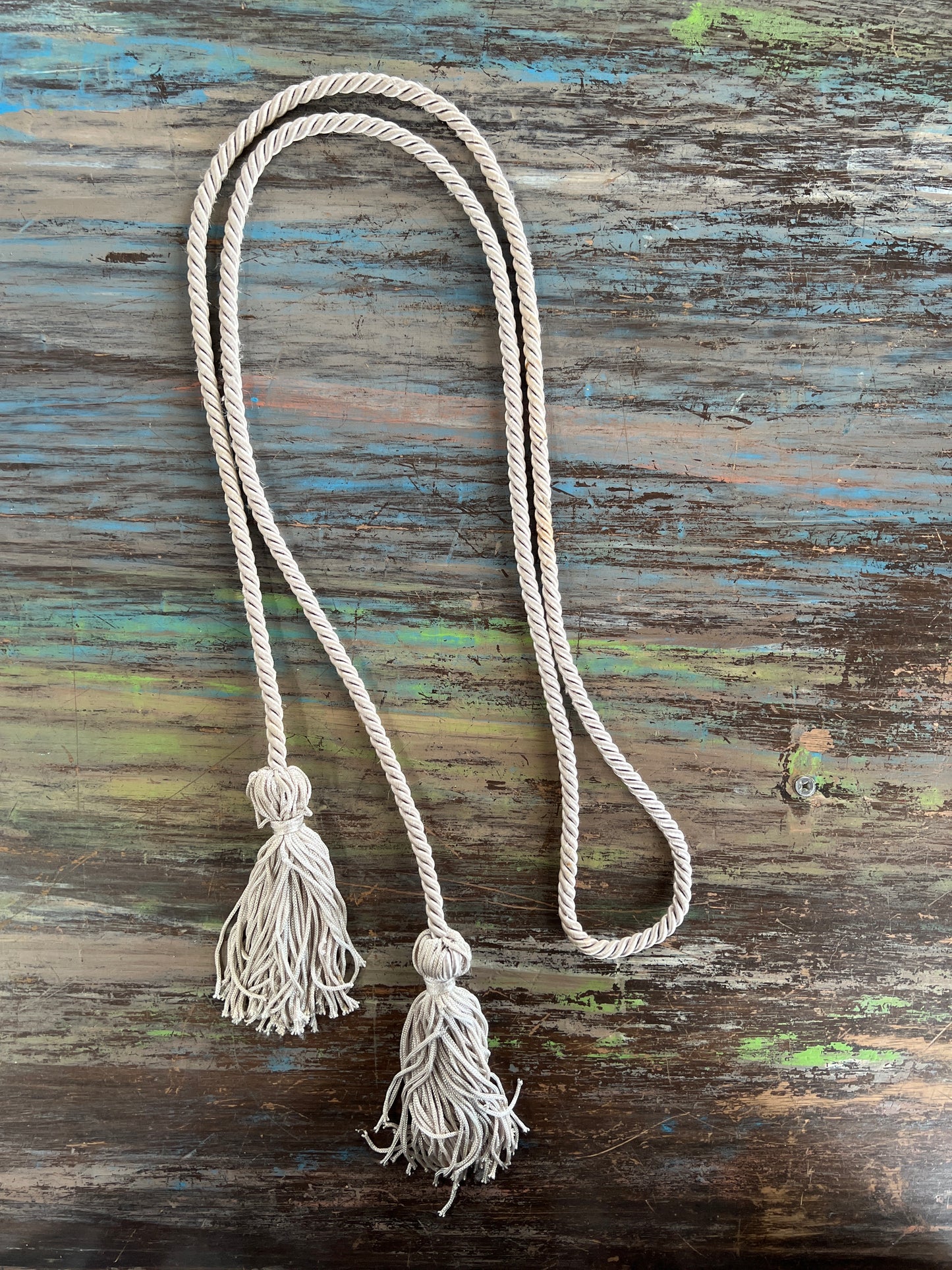 Silver Curtain Tie Back