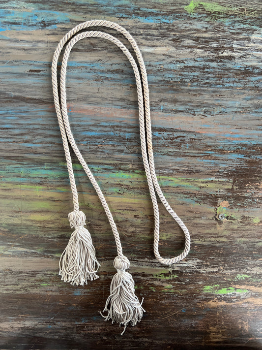 Silver Curtain Tie Back