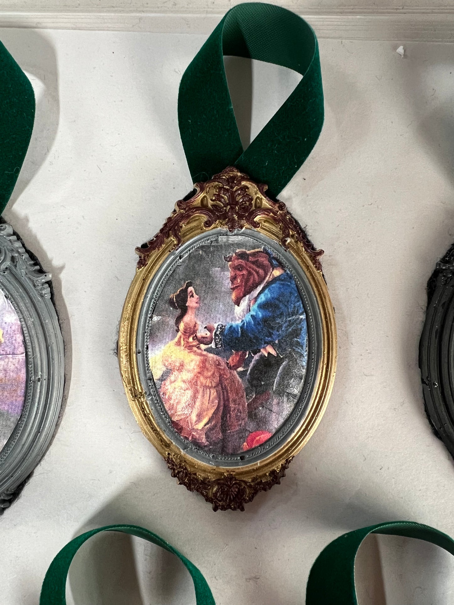 Handcrafted "Beauty and the Beast" inspired Ornaments