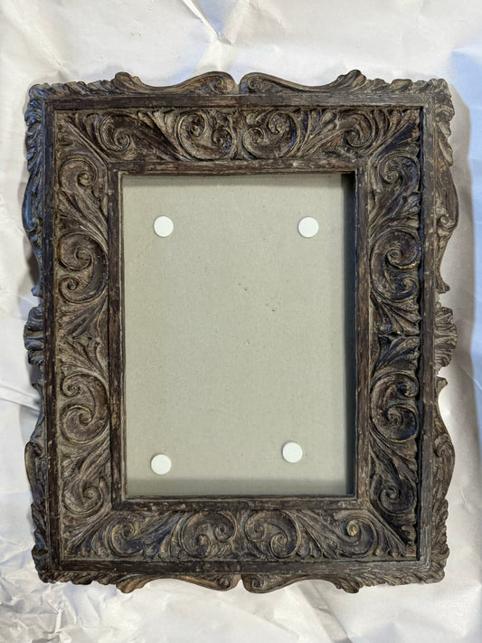 Carved Wooden Frame with glass