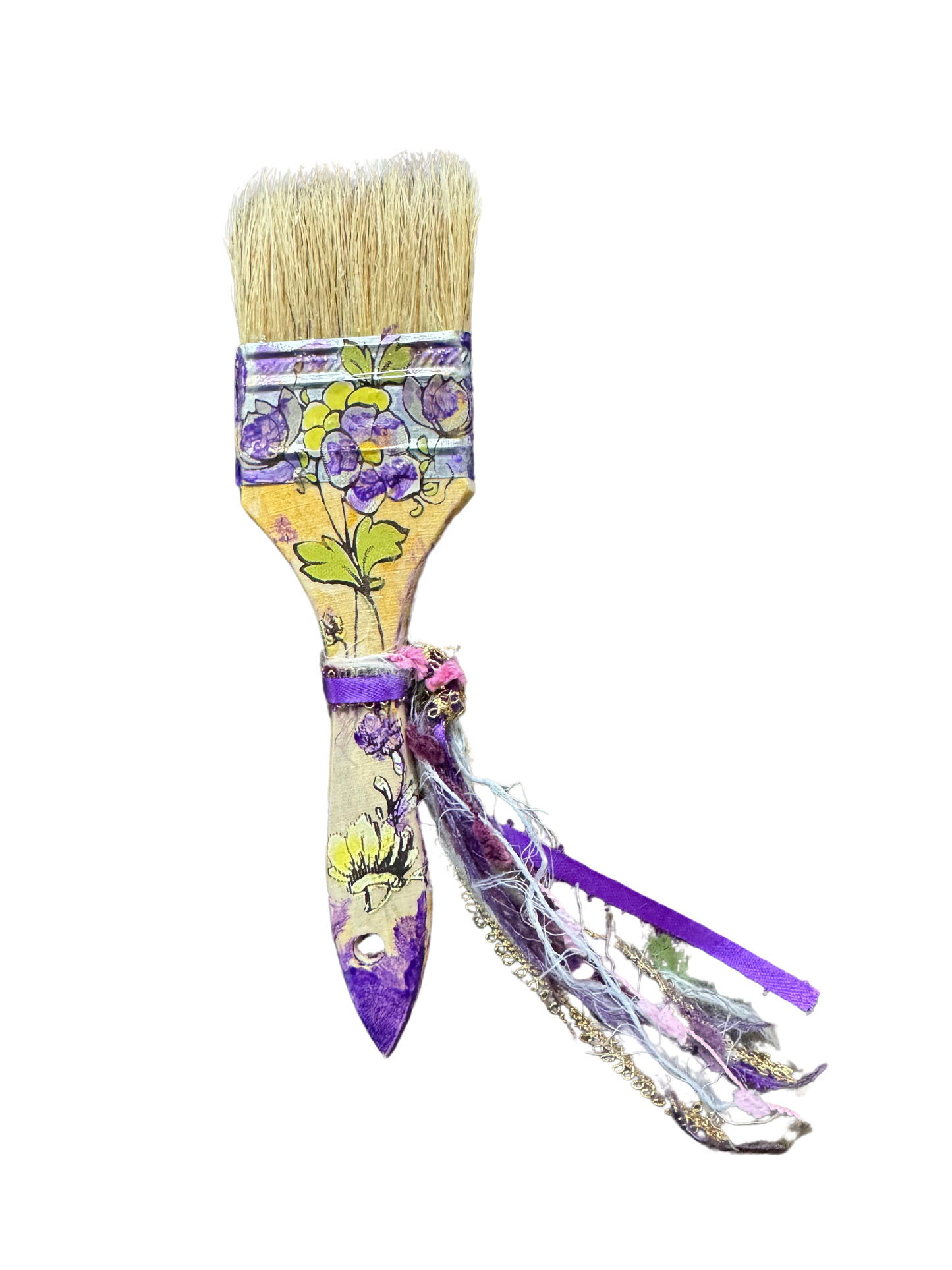 Altered Embellished Paint Brushes Art Decor by Glitter & Gold