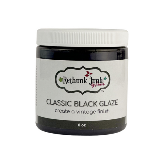 Classic Black Glaze Rethunk Junk Paint by Laura