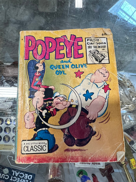 1973 Popeye & Queen Olive Oyl Whitman Big Little Book
