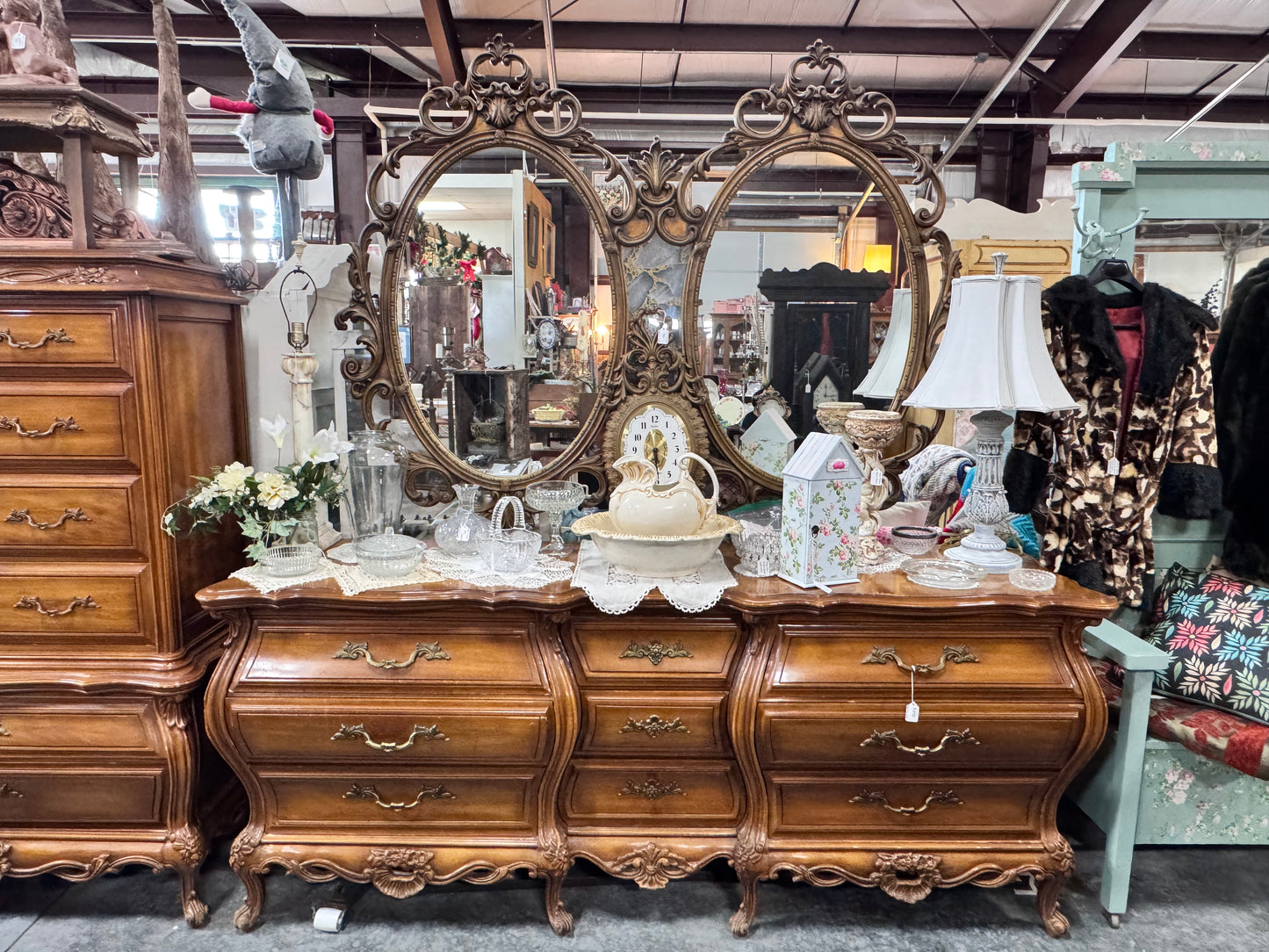 Rococo Style 5 Piece Bedroom Suite