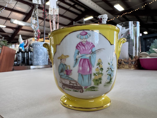 Vintage Chinoiserie Towle Fine Porcelain Cache Pot