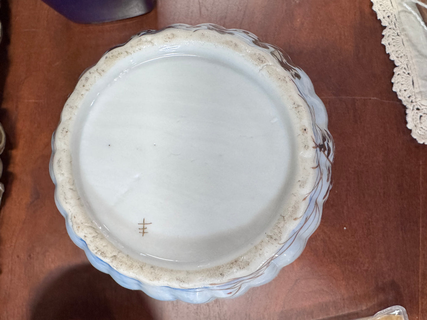 Vintage Japanese Kutani Tea Caddy - no lid