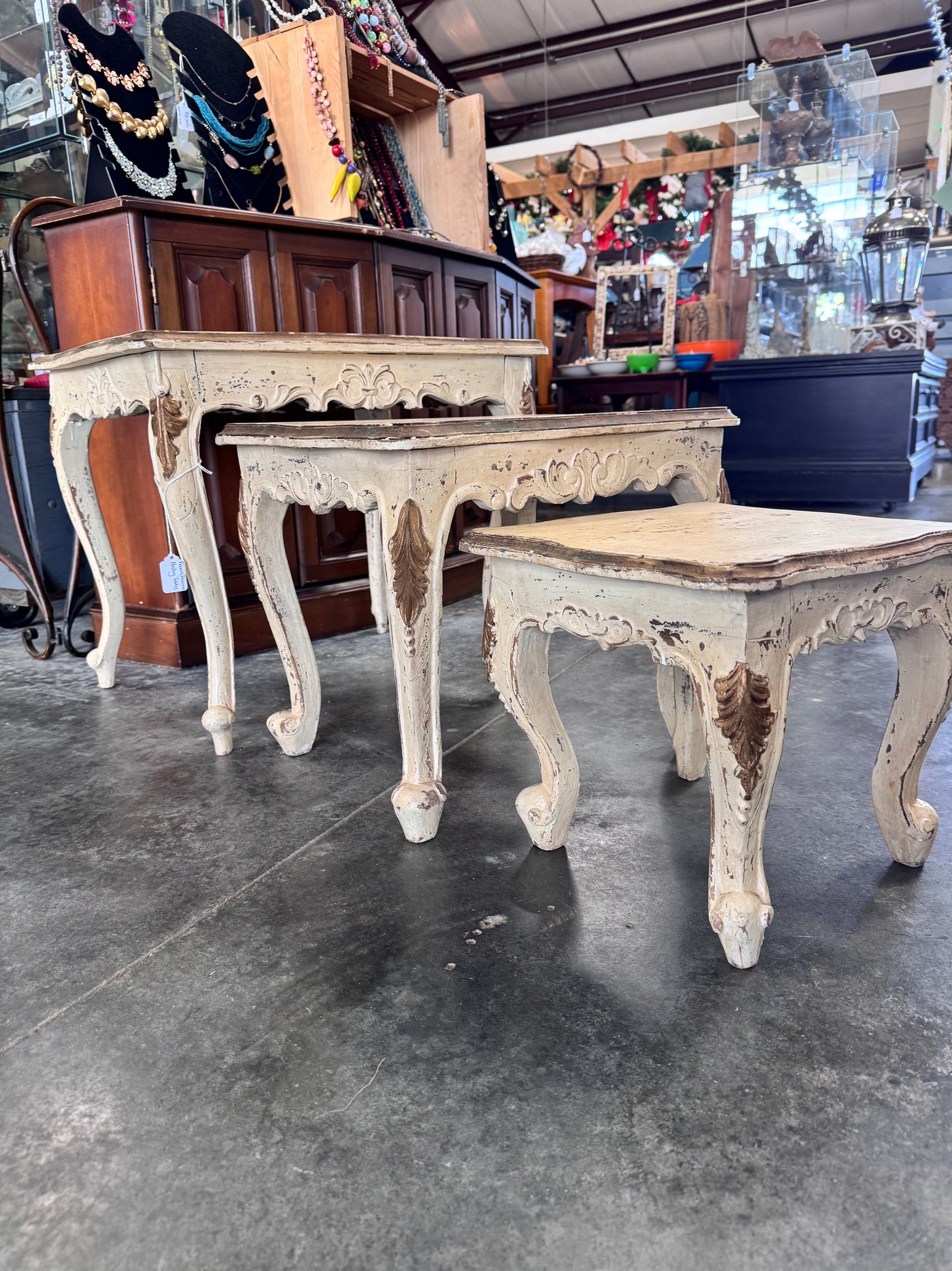 French Provincial Nesting Tables