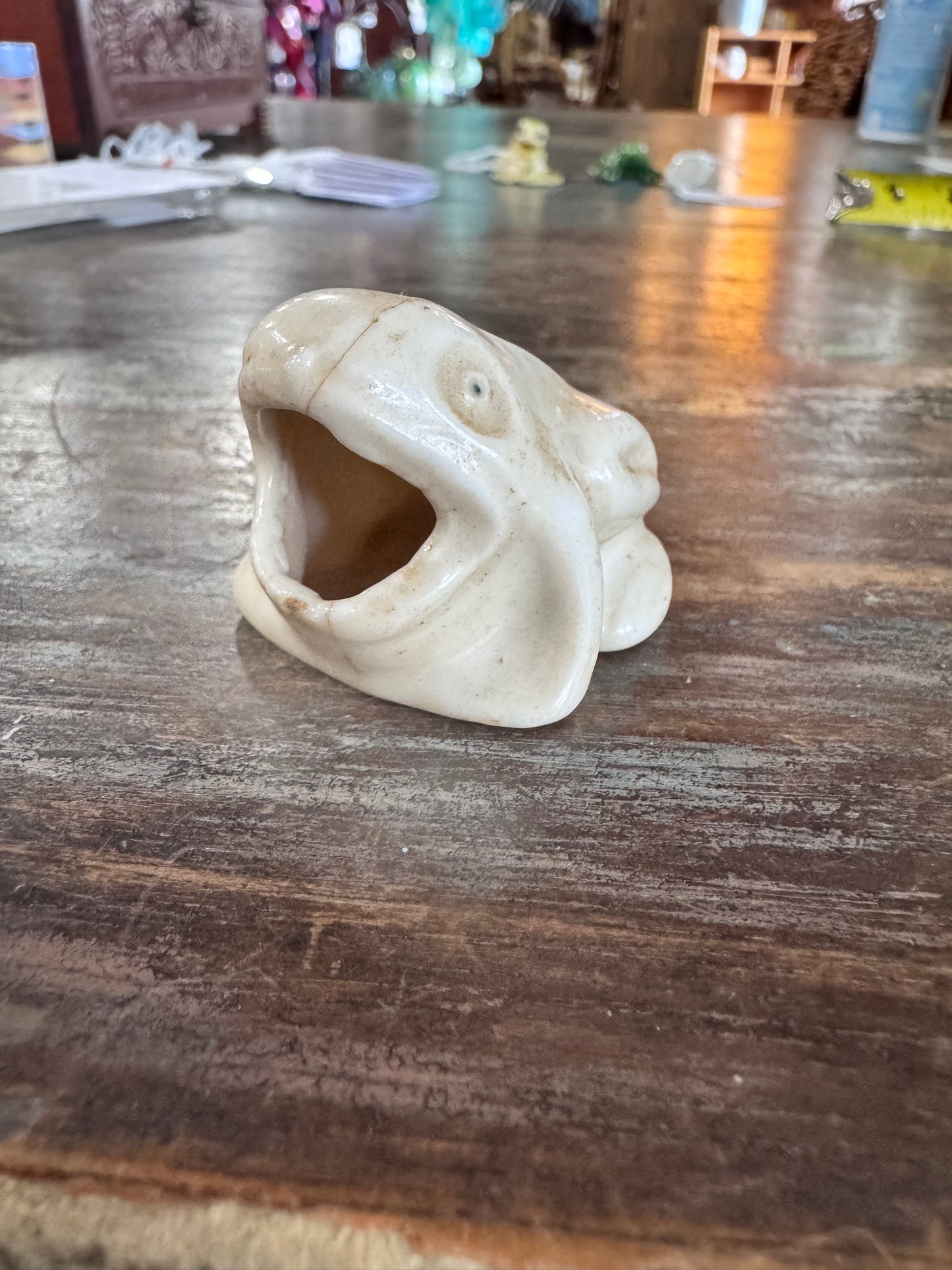 Vintage Ceramic Wide Mouth Frog