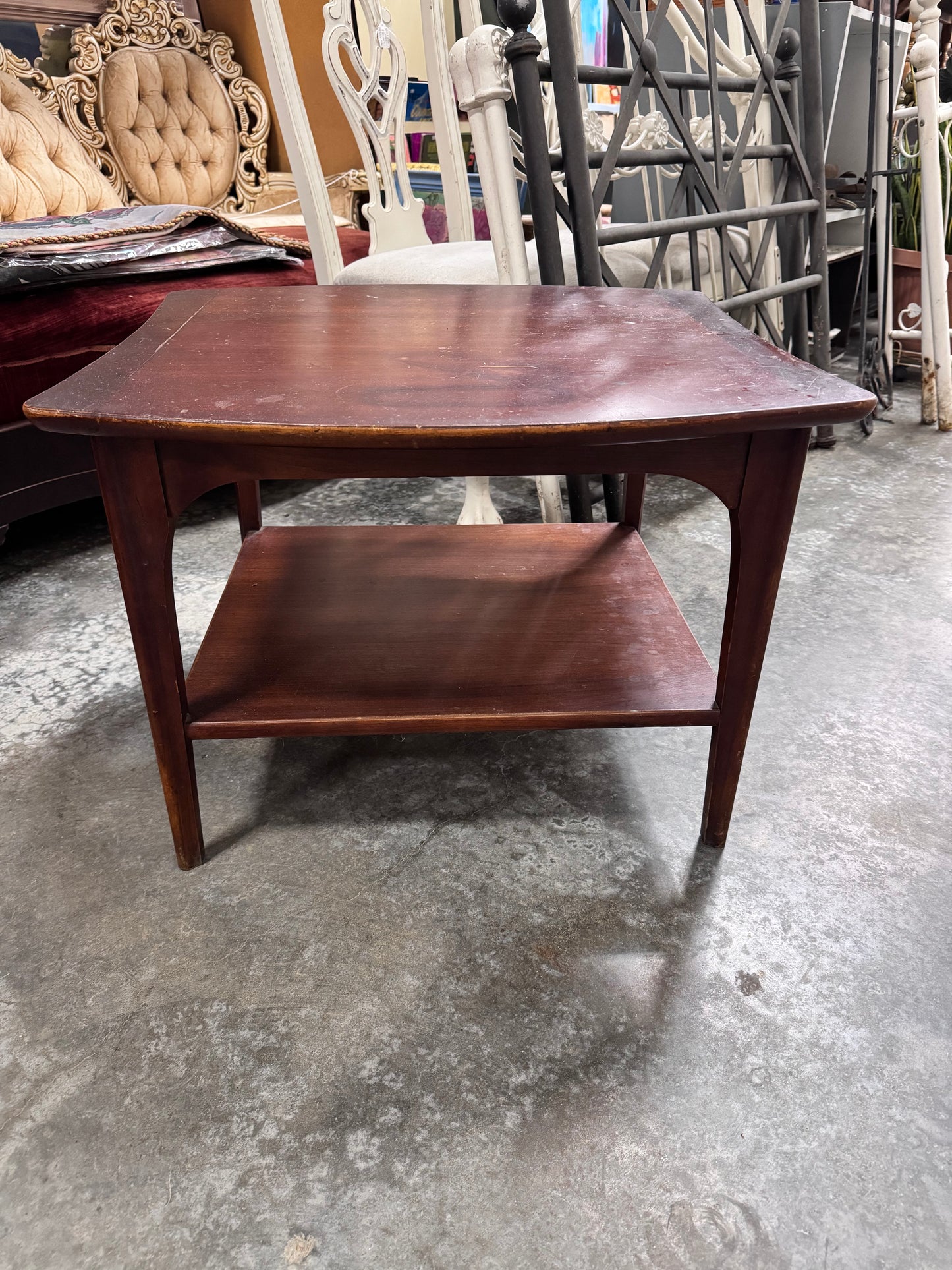 Mid Century Sculpted Side Table