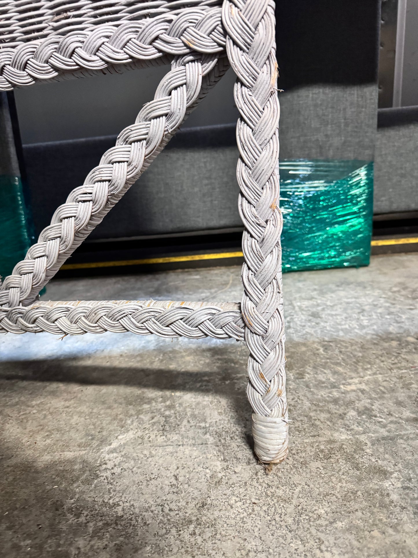 Arched Full Wicker Headboard