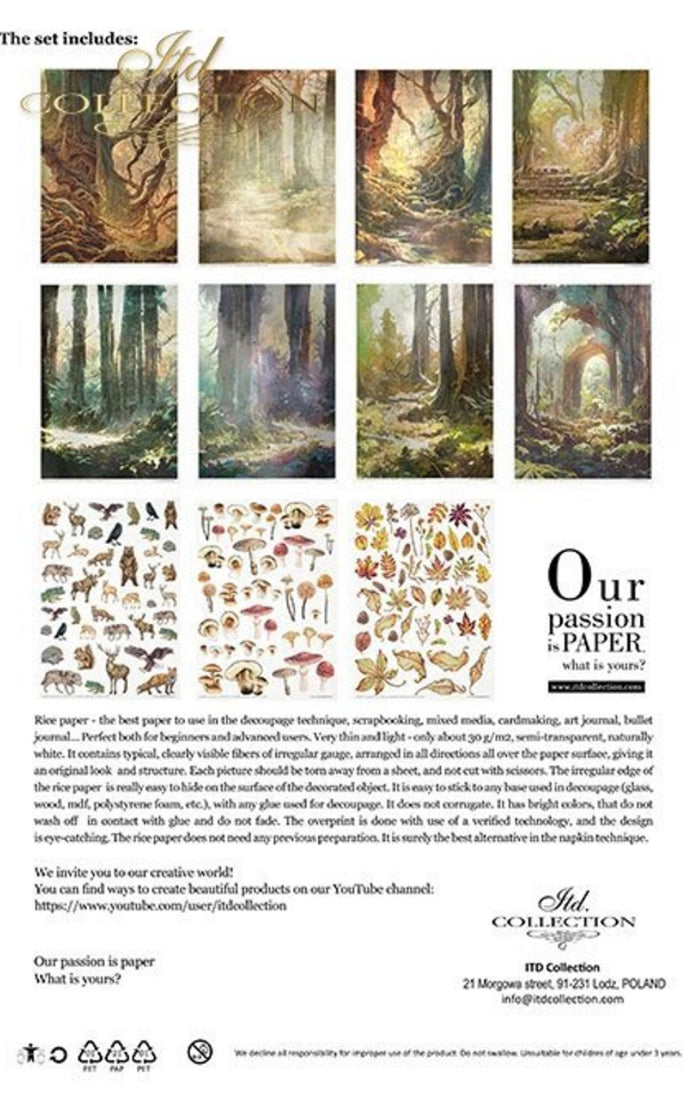 Mysterious Forest ITD Collection Decoupage Rice Papers