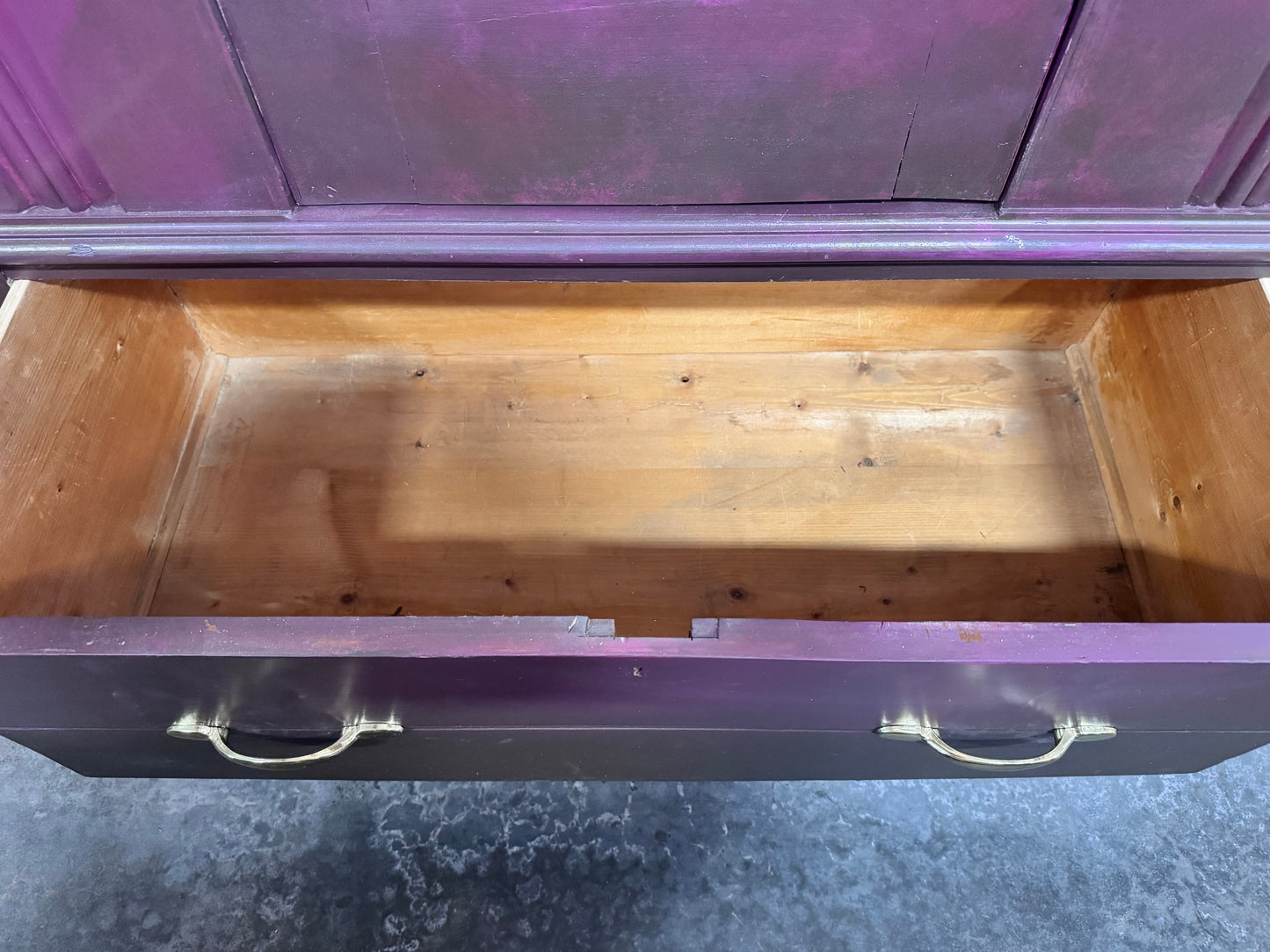 Custom Painted Pink Ombre Armoire