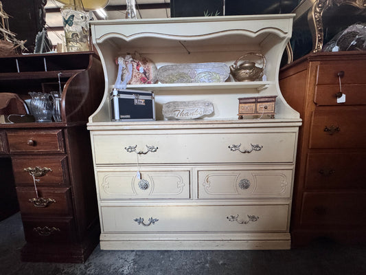 French Provincial 3 Drawer Hutch