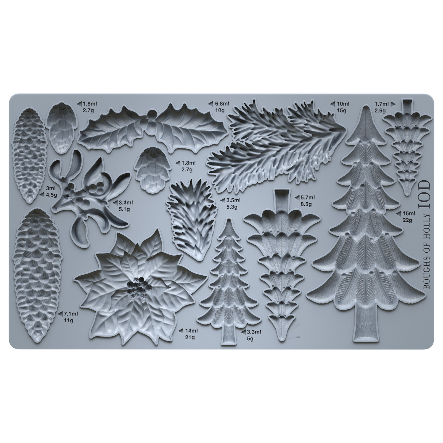 Boughs of Holly Iron Orchid Designs Mould