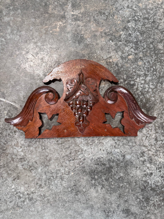 Antique architectural salvage – walnut - grapes, and leaves