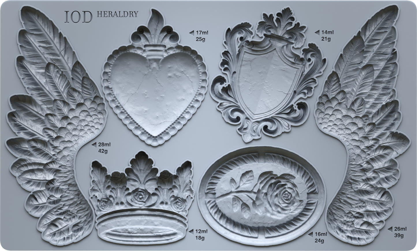 Heraldry Iron Orchid Designs Mould Set