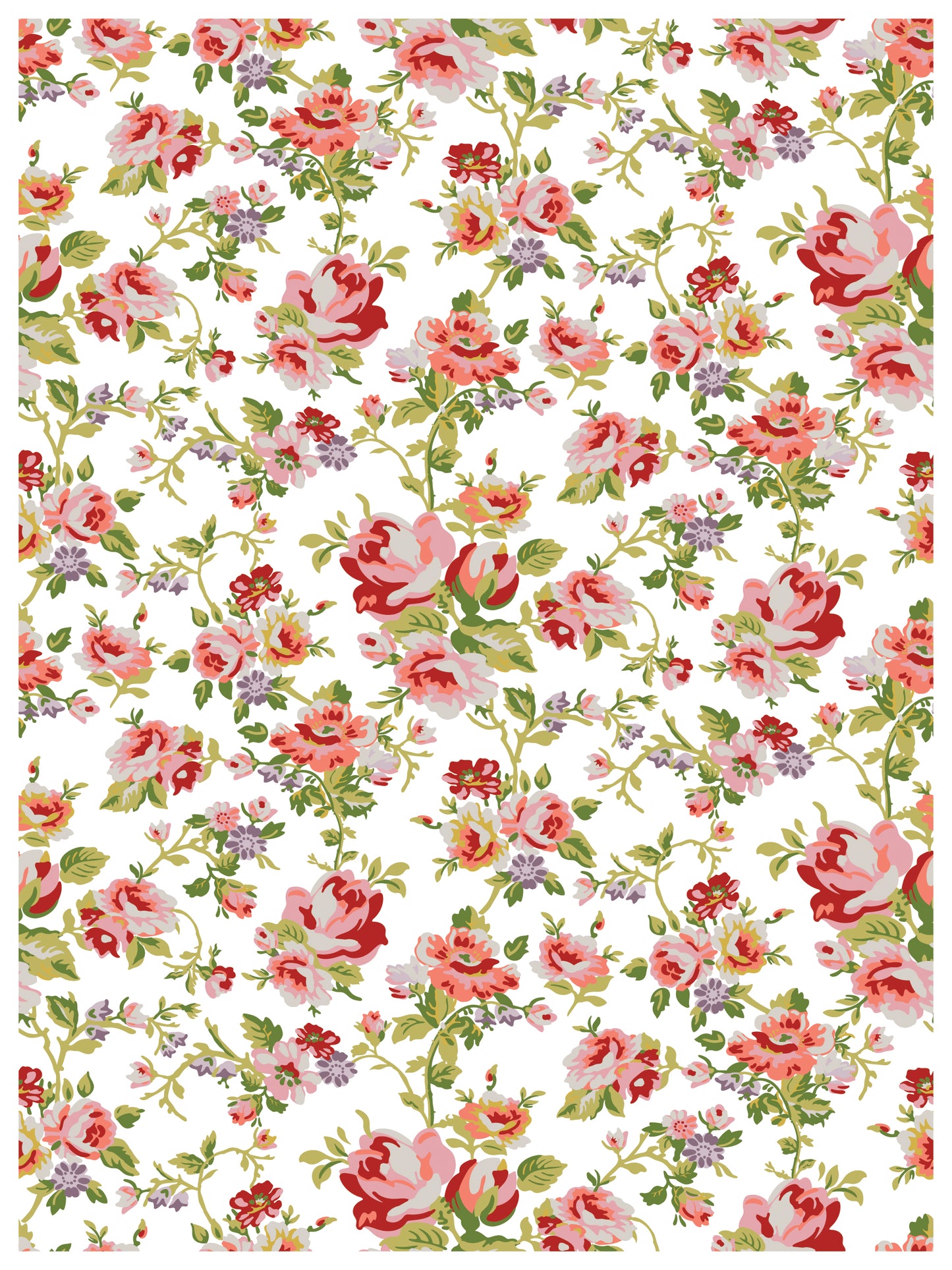Ditsy Blooms Iron Orchid Designs Paint Inlay