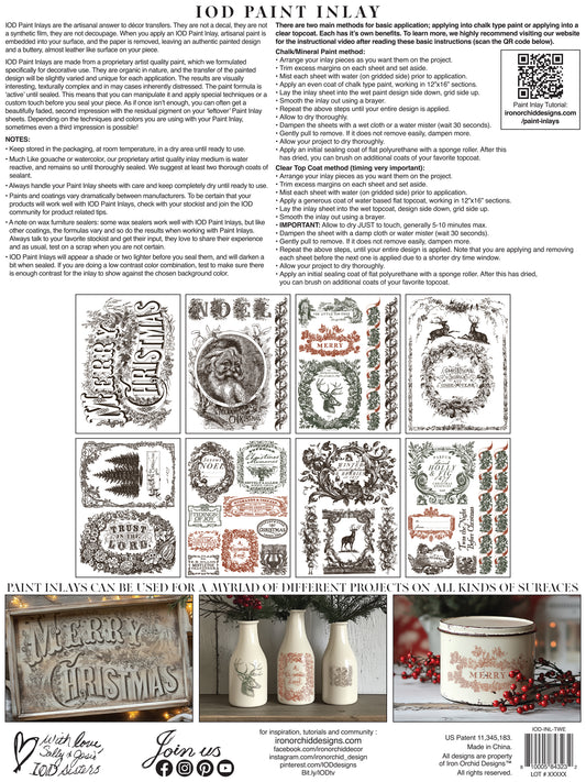 Twelfth Night 2025 Holiday Collection Paint Inlay