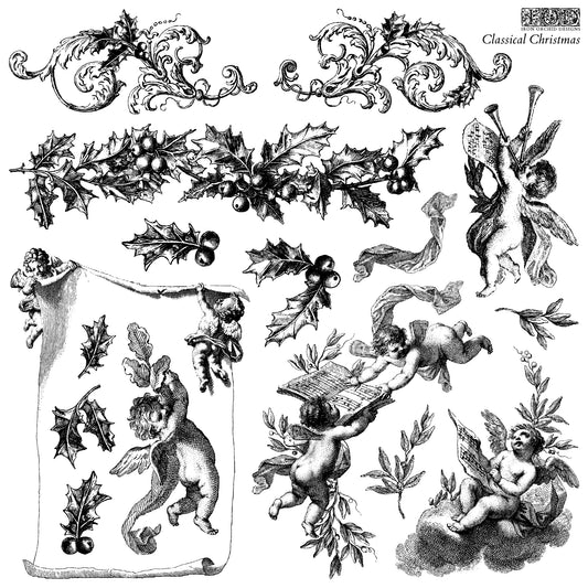 Classical Christmas Iron Orchid Designs Stamp Set