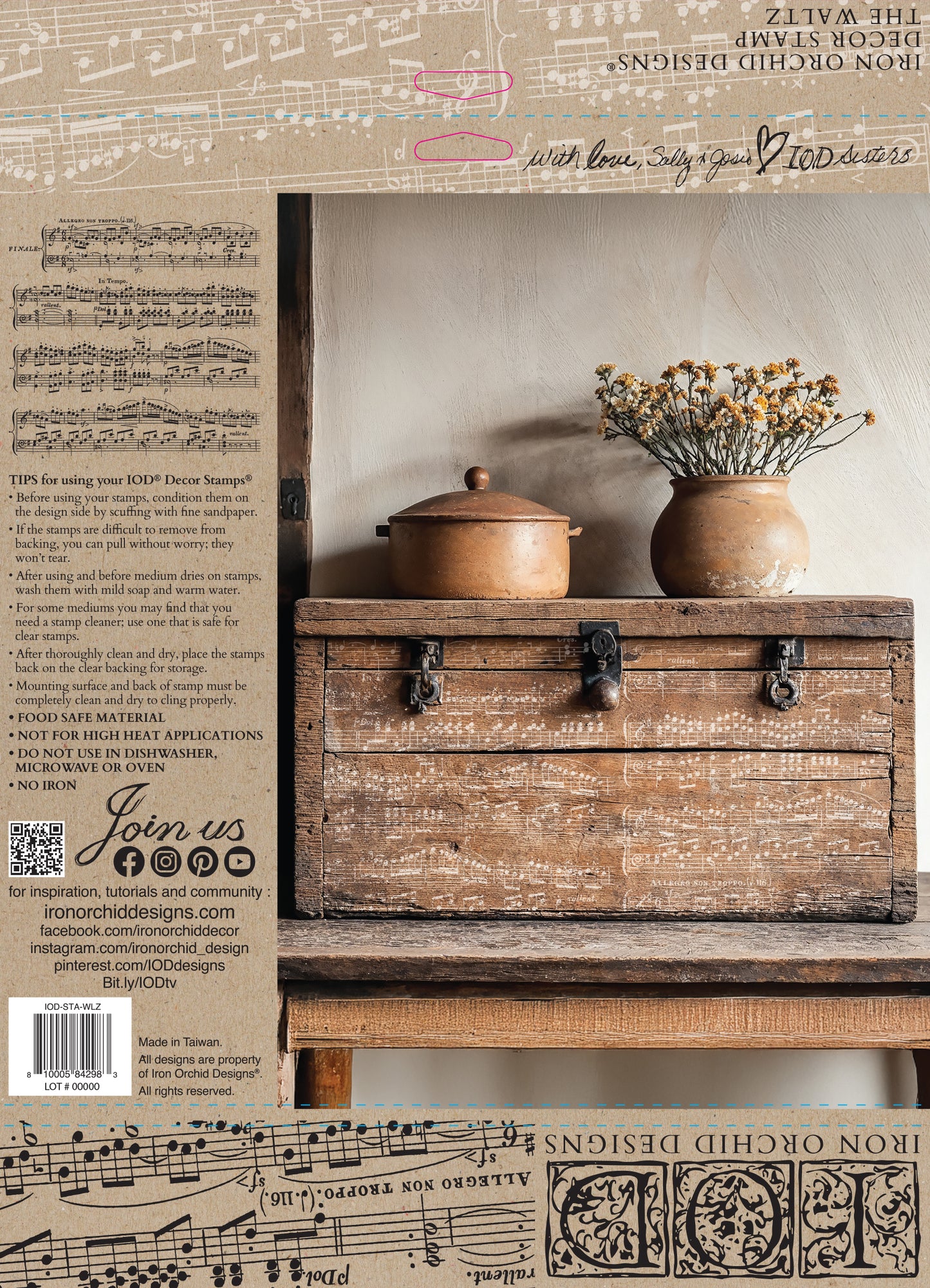 The Waltz Iron Orchid Designs Stamp set