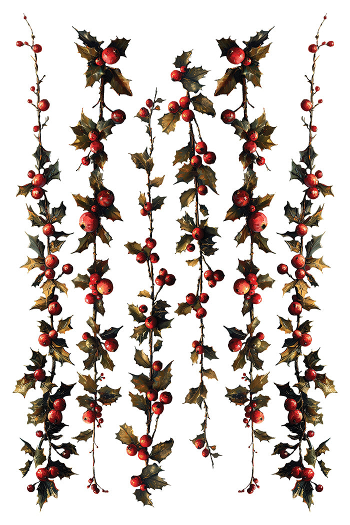 Crimson Velvet Iron Orchid Designs Transfer Set