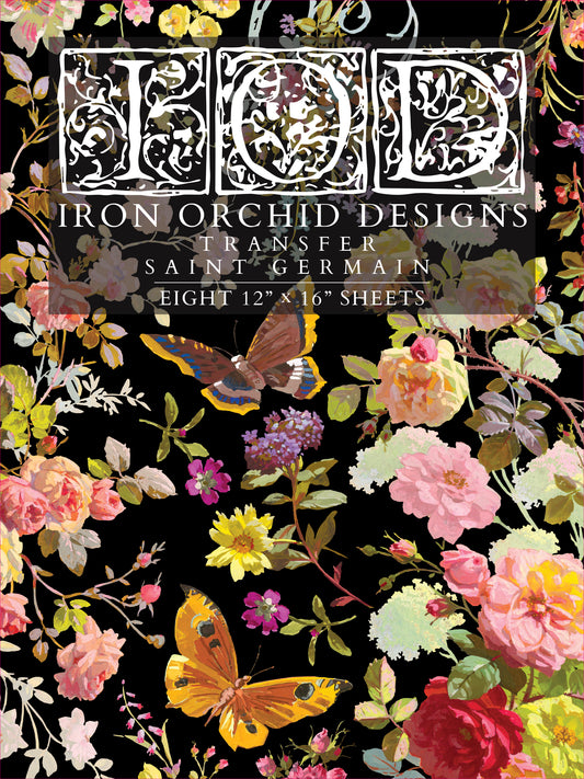 Menagerie Iron Orchid Designs Transfer Set