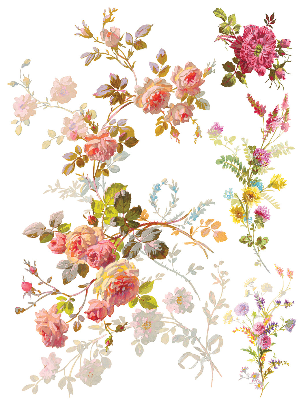 Saint Germain Iron Orchid Designs Transfer set