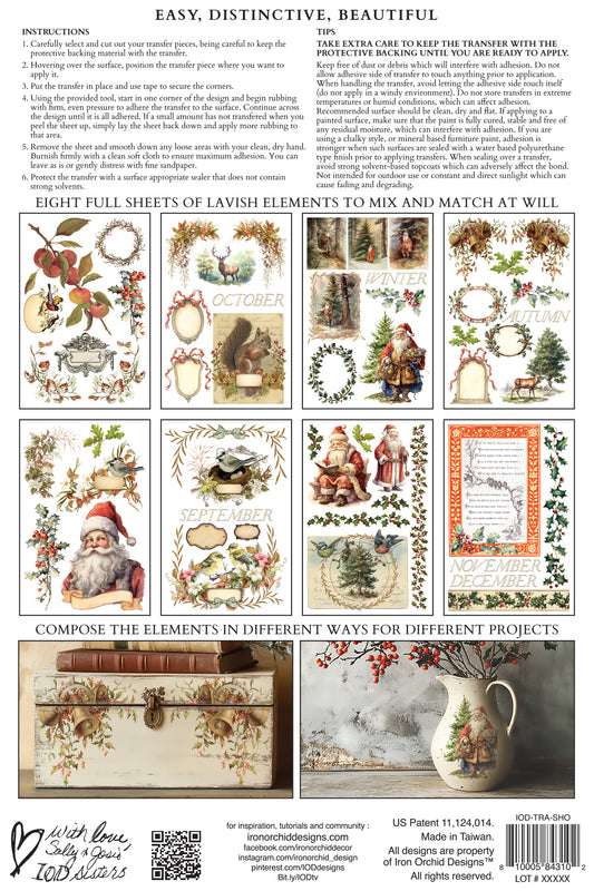 Santa's Hollow 2025 Holiday Collection Transfer set