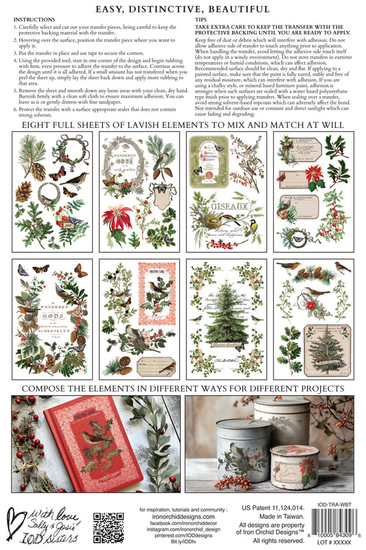 Winter Botanist 2025 Holiday Collection Transfer set