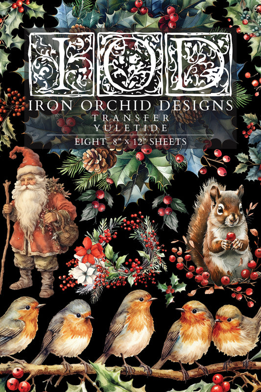 Yuletide Iron Orchid Designs Transfer Set