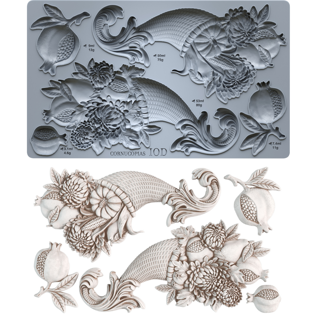 Cornucopias Mould 2026 Iron Orchid Designs Holiday Collection