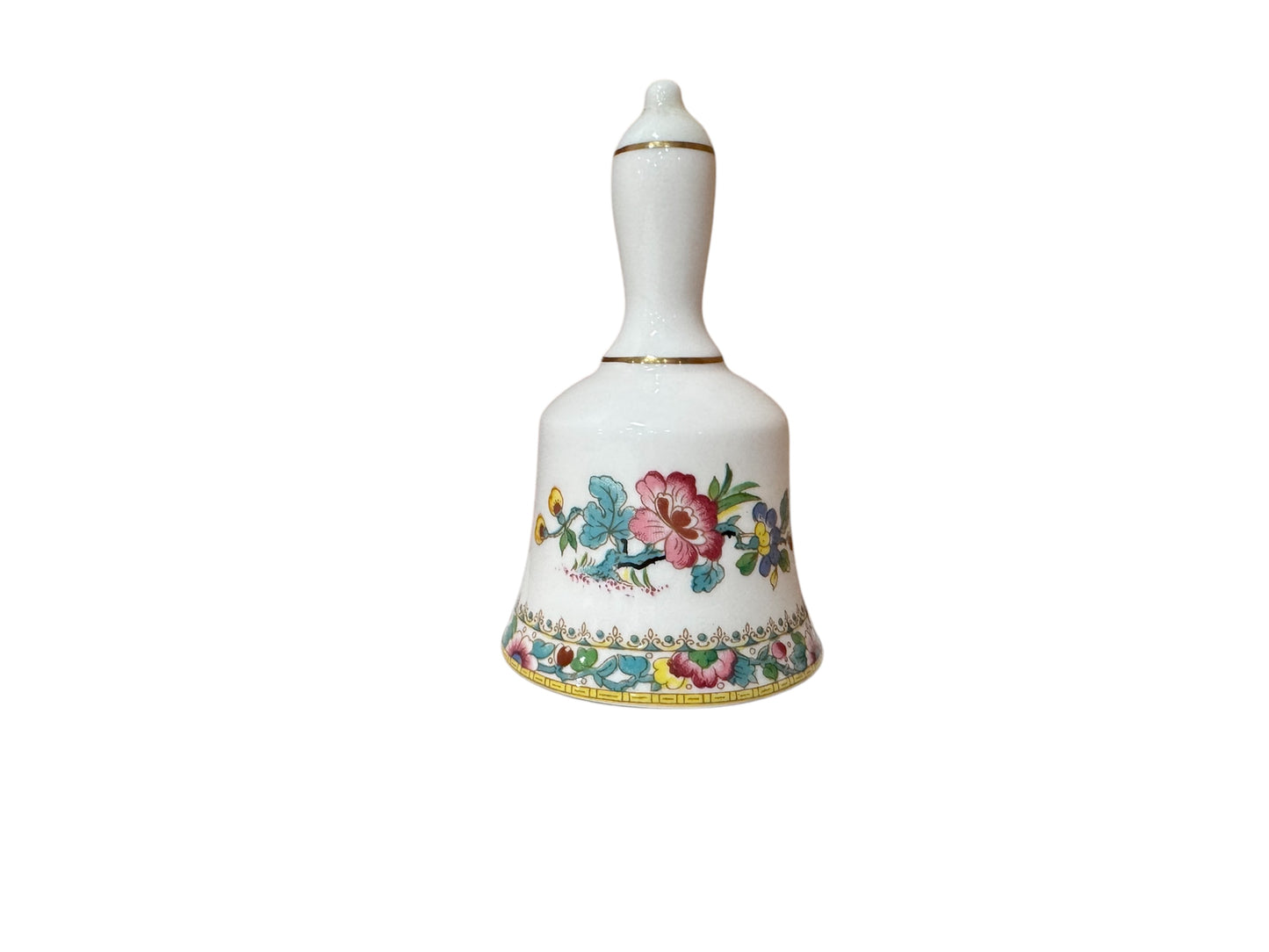 Vintage Coal Port Ming Rose Porcelain Bell