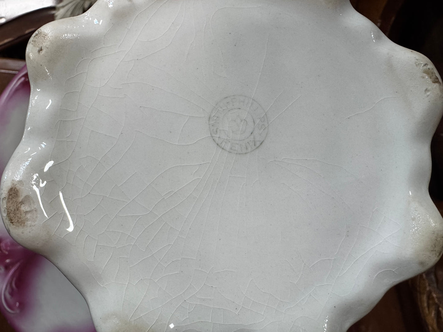 Vintage Smith Phillips Fenix Large Water Pitcher - Pink Florals