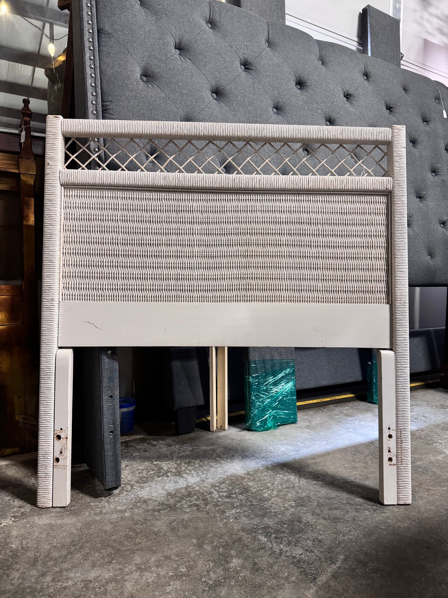 Twin Wicker Headboard