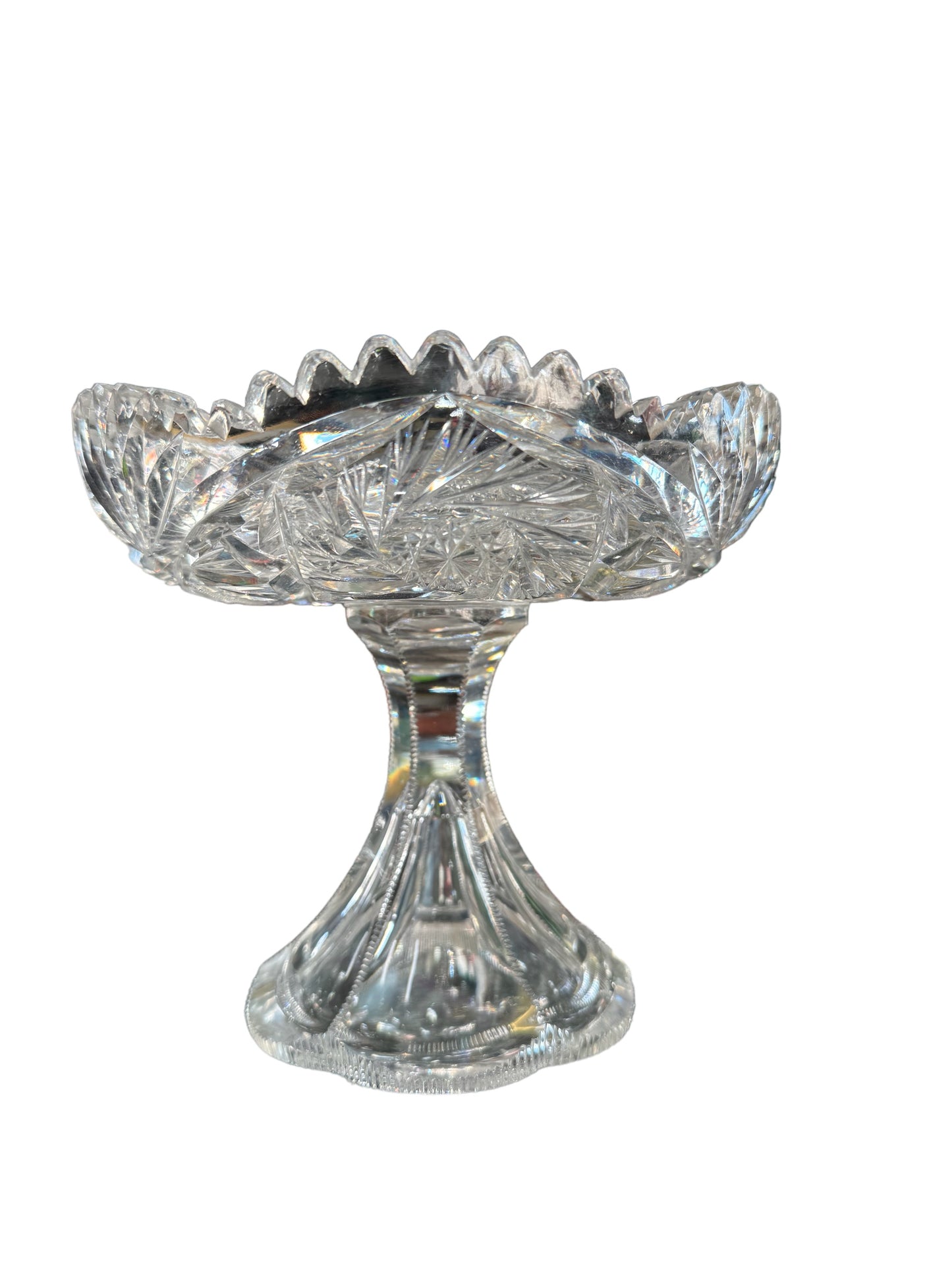 American Brilliant Cut Glass Compote