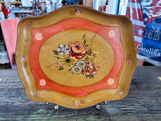 Vintage Japanese Obon Tray Set of 4