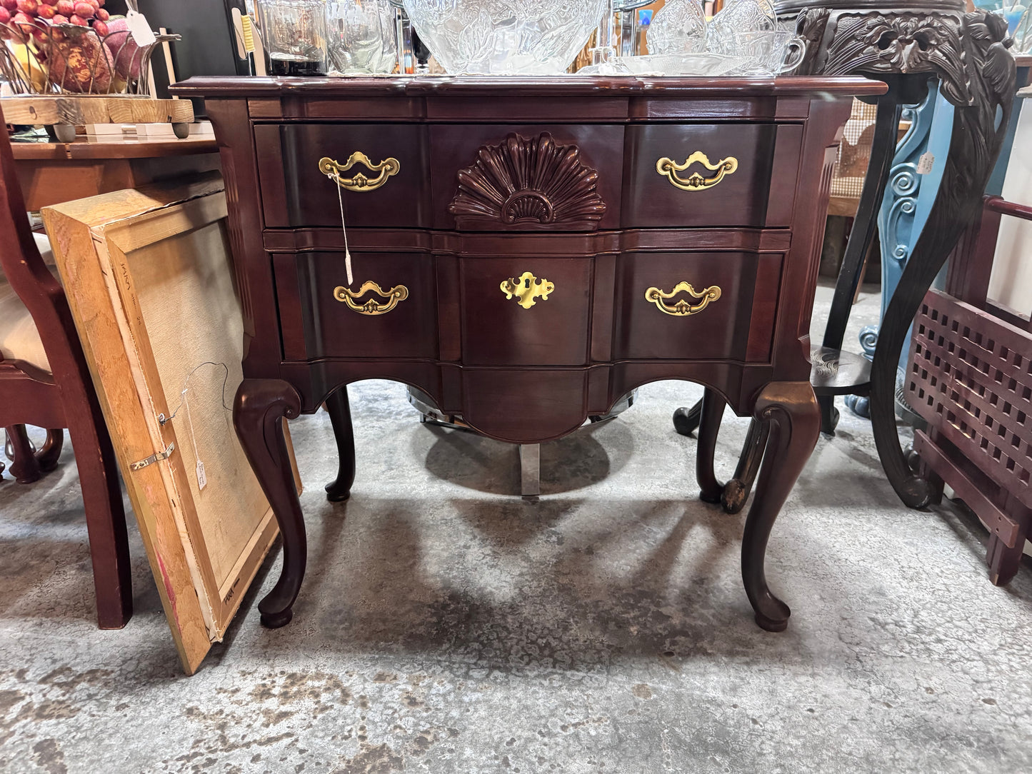 Vintage Colonial Mahogany Server