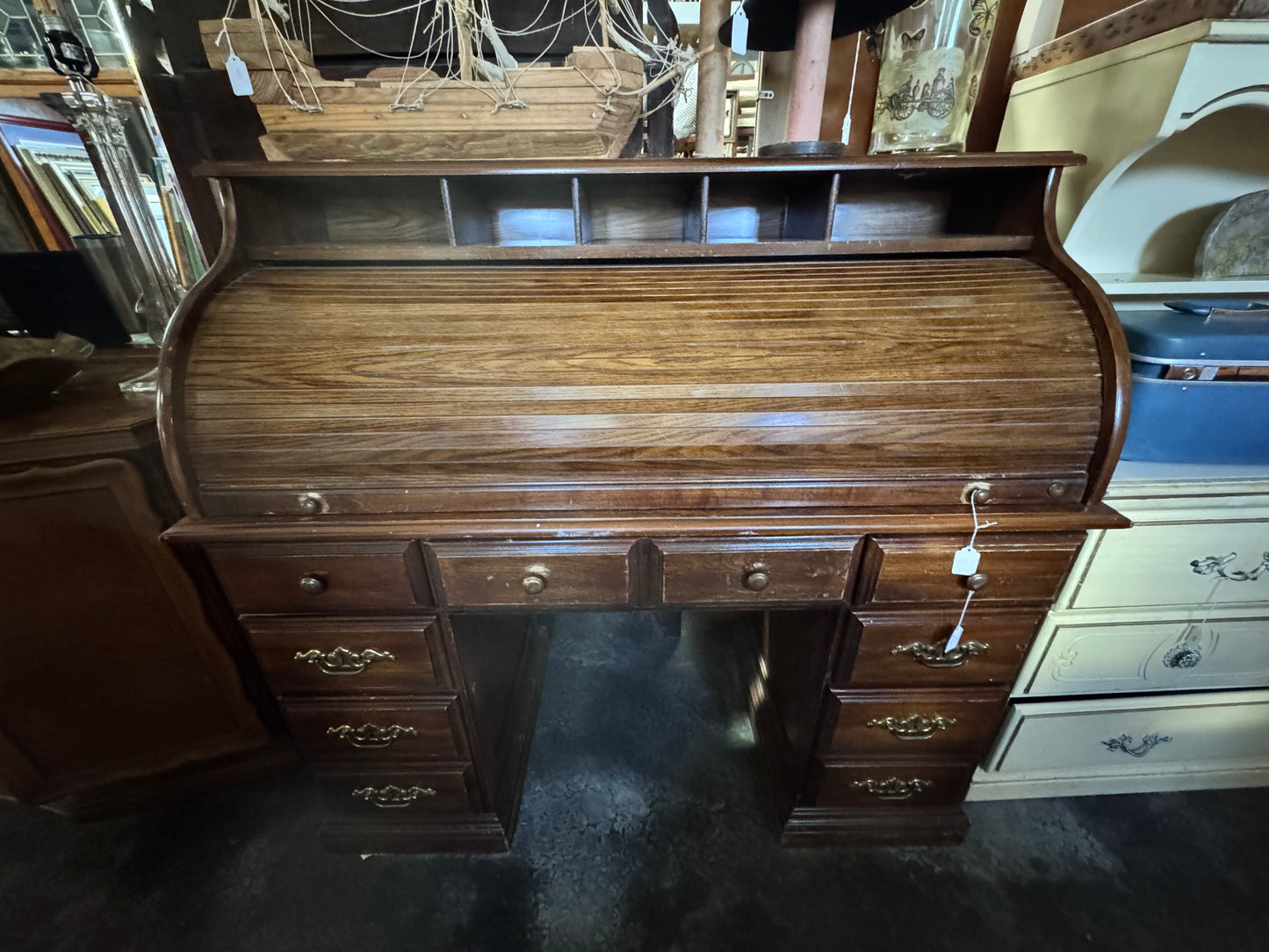 Vintage Roll Top Desk