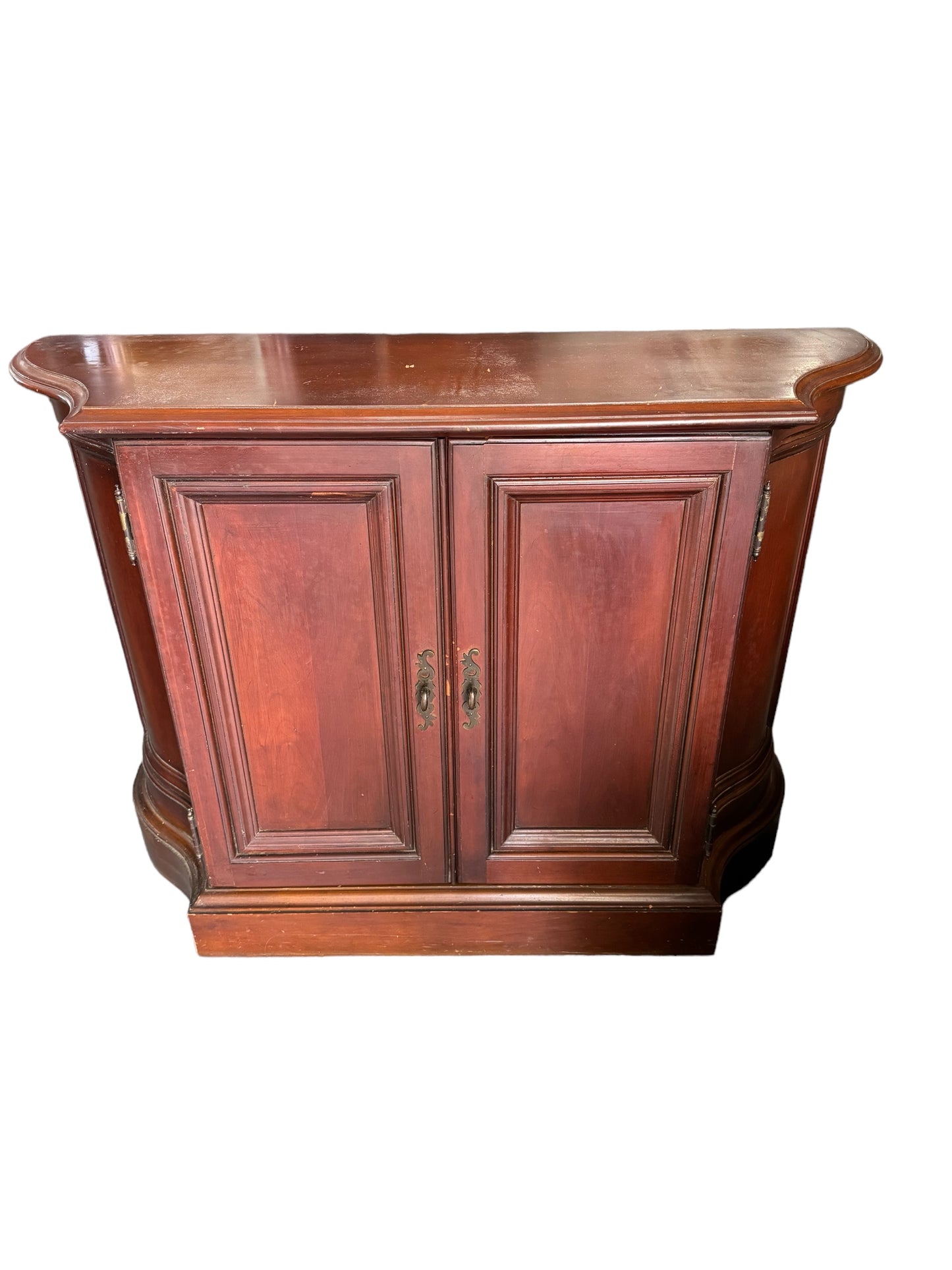 Brandt Mahogany Buffet Entry Console with matching mirror