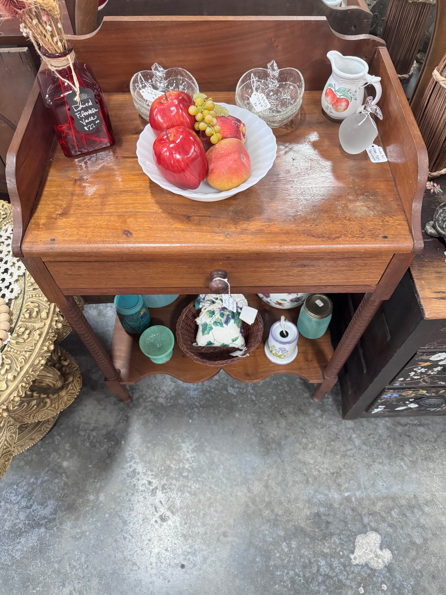 Antique Bobbin Leg Writing Desk